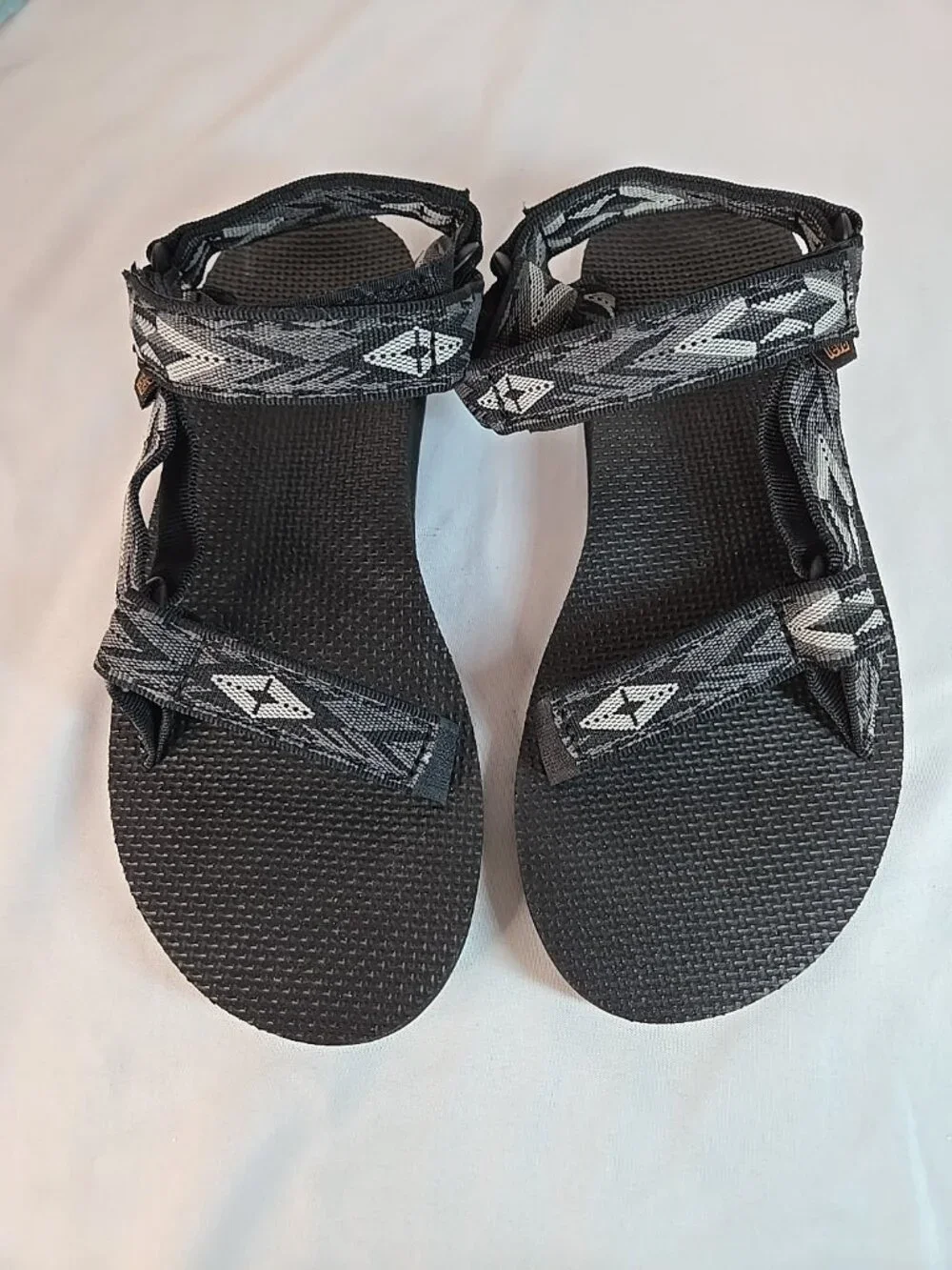 Teva Black/White Women's Sandals Size 8
